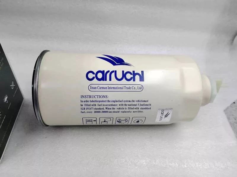 Топливный фильтр гр.оч.с отверстием под датчик Carruchi Евро-3 HOWO A7.КМ1800014WP8(VG1540080211)